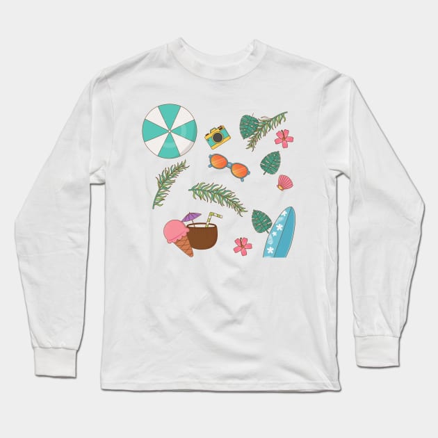 Summer Essentials 2021 Long Sleeve T-Shirt by Art by Ergate